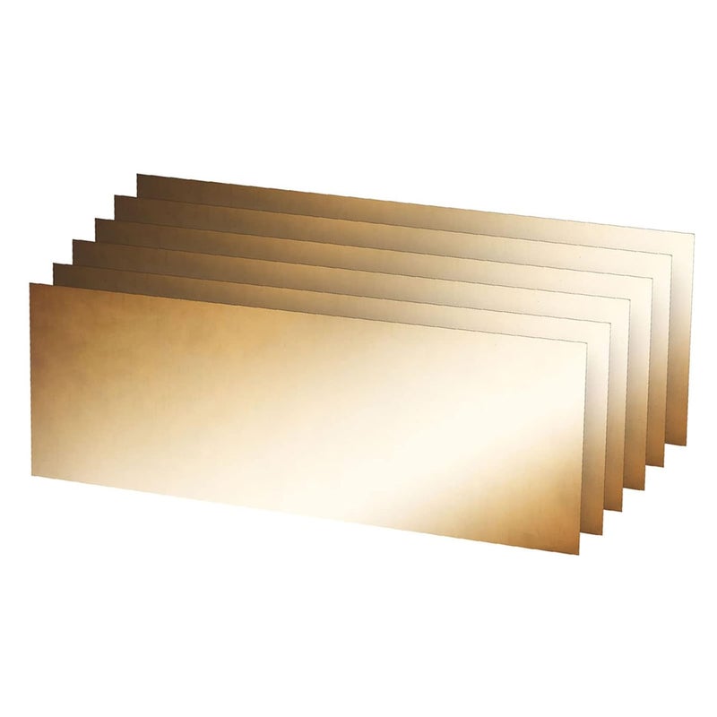 Tsmhisd ورقة نحاسية، شريحة نحاسية، صفائح معدنية، 10" طول × 4" عرض × 0.010" سمك، لوحة نحاسية، 6 قطع - Image 4